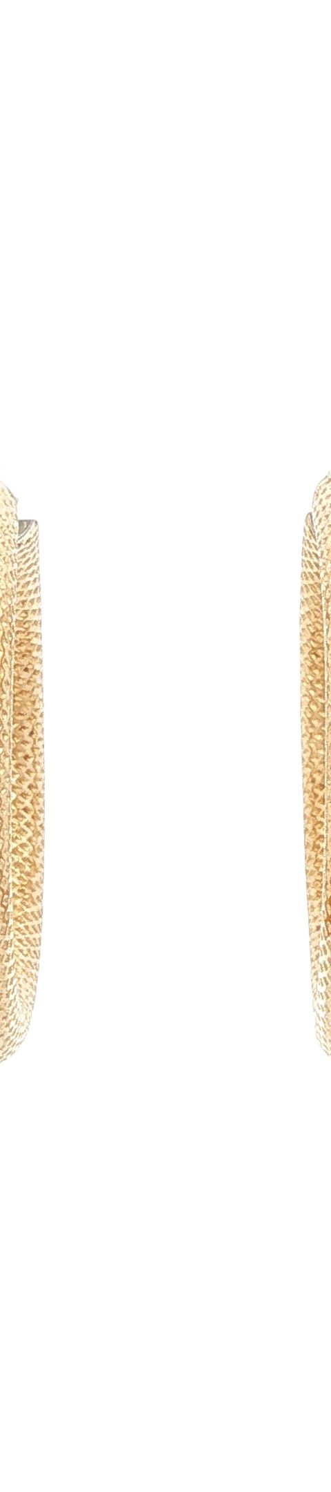 Vintage 14K Gold Fancy Hoop Earrings